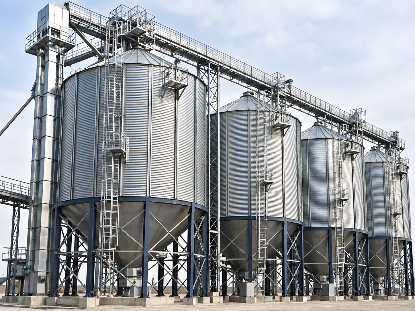 Installations industrielles de silos